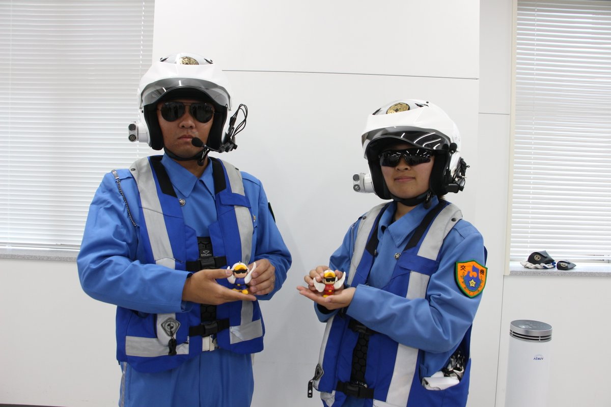 サングラス着用・冷却グッズ活用】 令和6年の夏、青森県警では、職員に