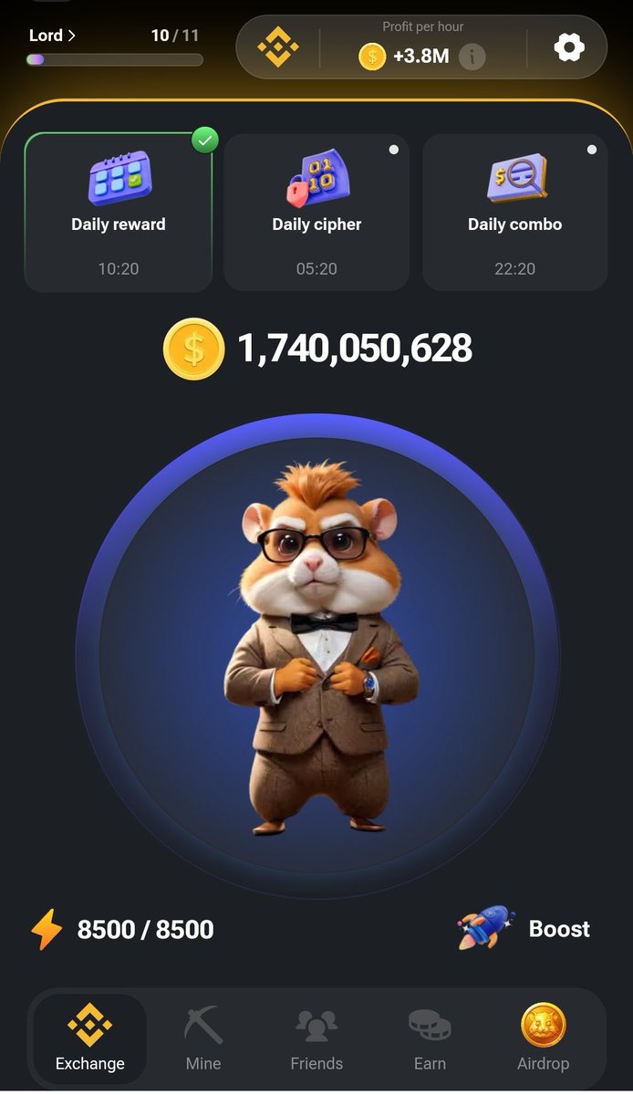 Do you believe #HAMSTER will Make you a millionaire ? 

A. Yes
B. No

Share your screenshot everyone .
What's your PPH ?

#hamsterkombat #HamsterCEO