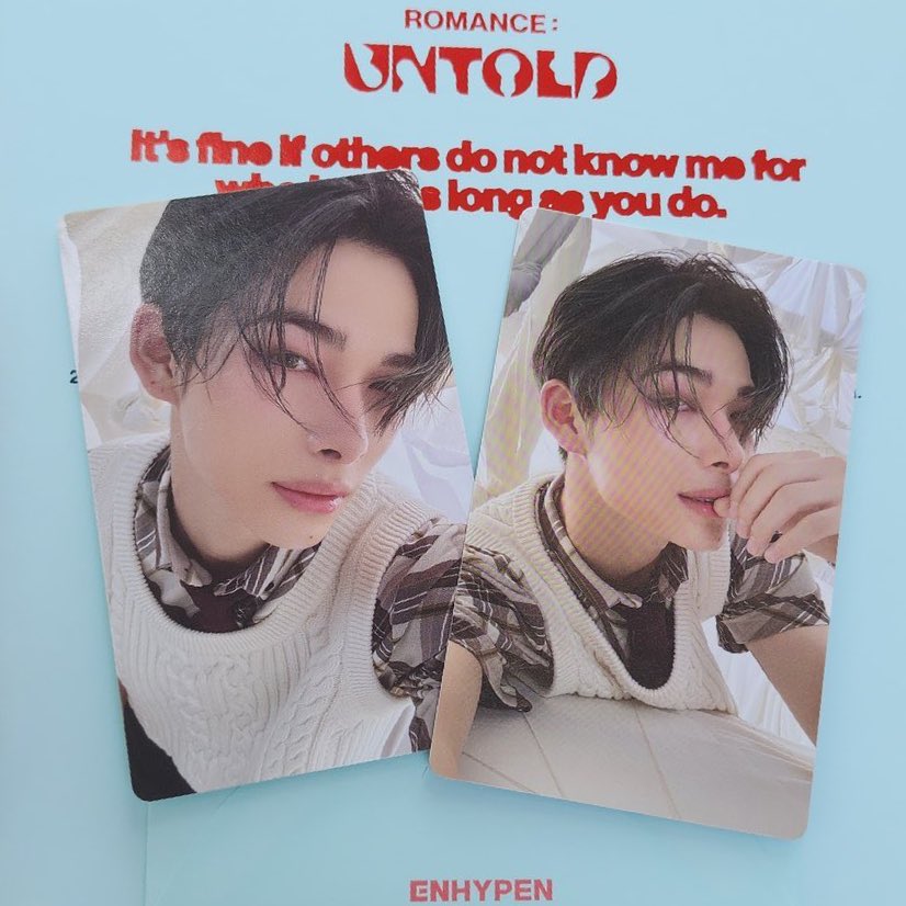 #ENHYPEN 'ROMANCE : UNTOLD' 
Ni-ki Arcanum (A and B) Photocard Preview