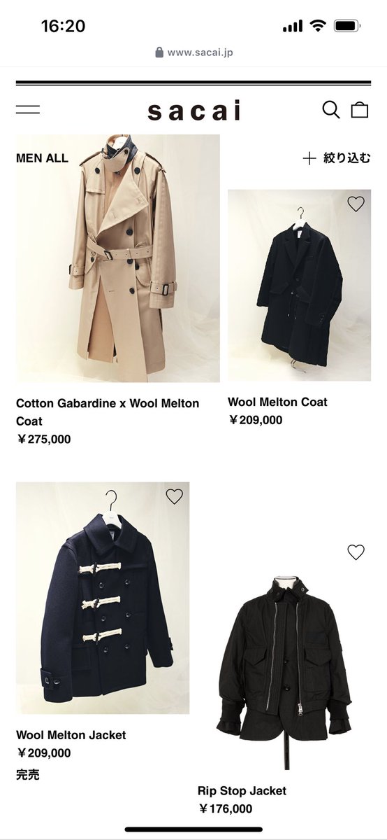 sacai 24AW Wool Melton Jacket 4 突き抜ける ダッフルコート sacai 24AW Wool Melton Jacket 4 突き抜ける ダッフルコート