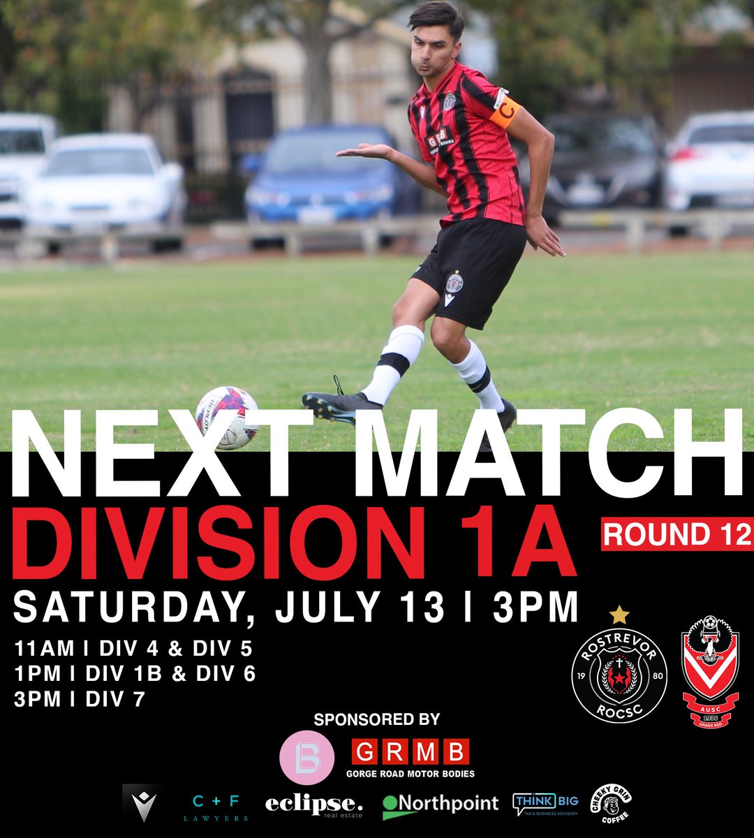 ROCSC's tweet photo. Must see action tomorrow at Steve Woodcock Sports Centre as our Div 1A, 1B, 4 and 7 teams face off against Grads Reds 💪

Our Div 5’s take on Unley, while the Div 6’s face Hahndorf!

We look forward to seeing you all there 🤝

🔴⚫️ https://t.co/4VL3fqV0aW