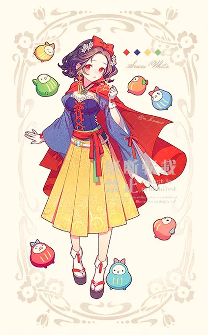 レトロモダンな和装×白雪姫 