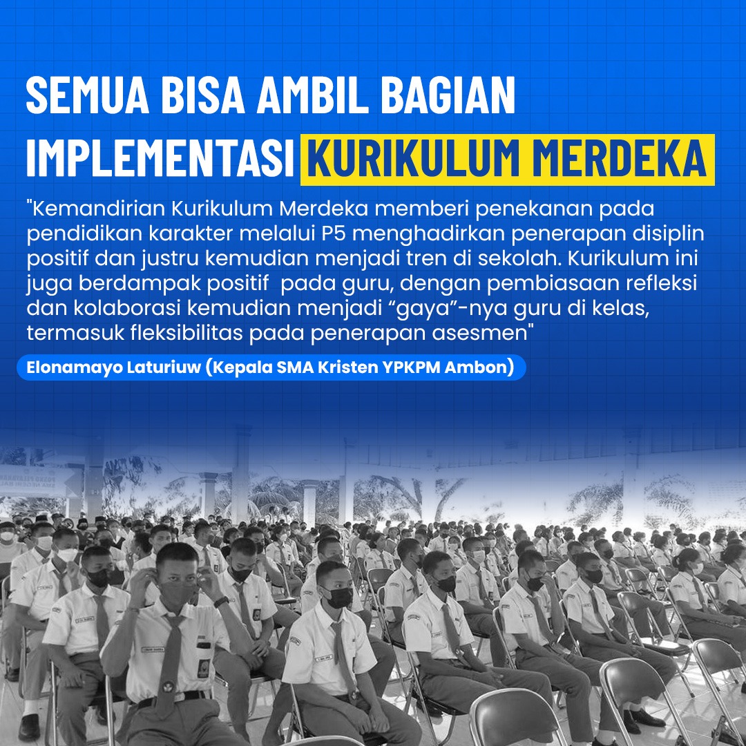 Kemandirian kurikulum Merdeka memberi penekanan pendidikan karakter, menghadirkan penerapan disiplin positif kemudian menjadi tren di sekolah. Kurikulum ini juga berdampak positif pada guru dan murid. Luar biasa Kurikulum Merdeka 
Transformasi Pendidikan