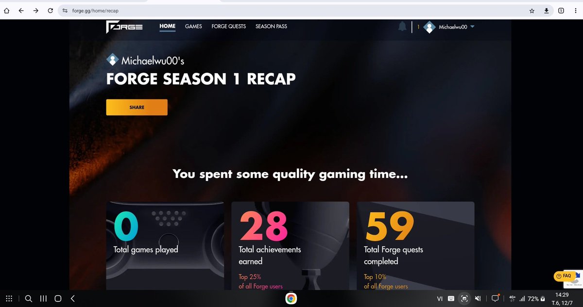 michaelwu00's tweet image. Great result for 1st season of #ForgeRecap