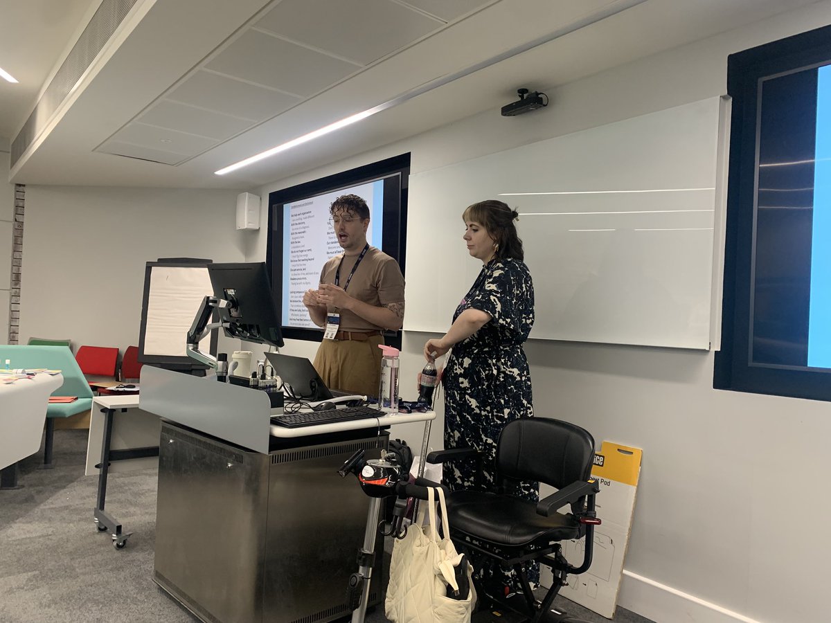‘Art as advocacy: exploring creative inquiry for medical education policy reform’

Ready for a creative 🎨 start to the day with the glorious duo <a href="/HartlandJoseph/">Dr Jo Hartland 🏳️‍⚧️🍉</a> &amp; <a href="/Megan_EL_Brown/">Megan Brown</a> 💜🥰

#ASME2024 <a href="/asmeofficial/">Association for the Study of Medical Education</a>