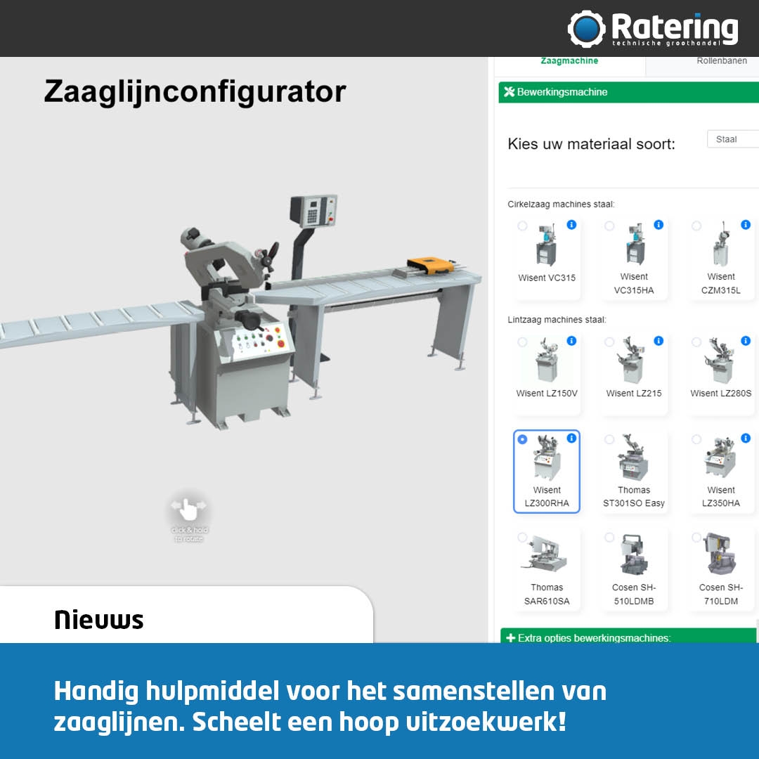 Nieuw op onze site: de zaaglijnconfigurator! #rateringulft #electrotool p1e.nl/-_59