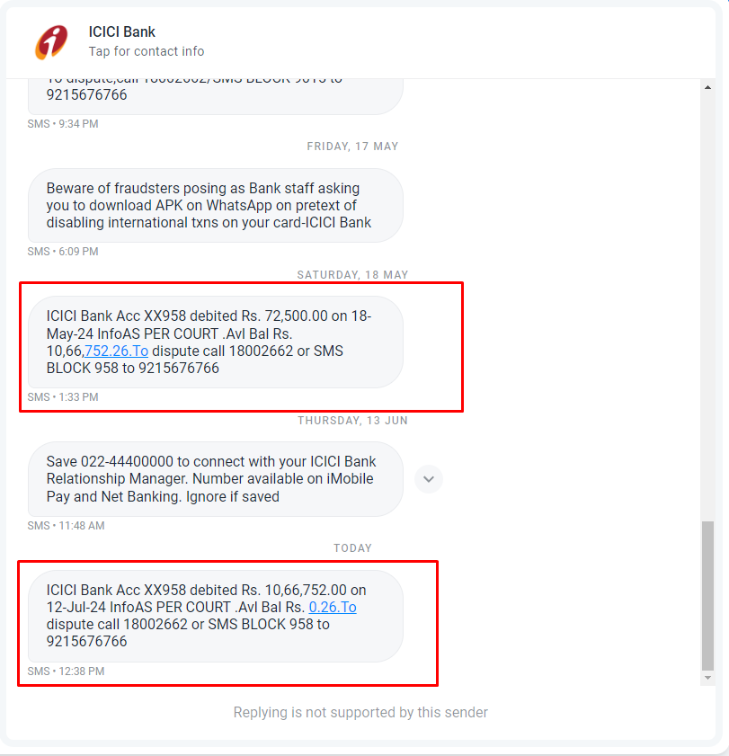 NoobSubham's tweet photo. @ICICIBank @ICICIBank_Care 

72,500 Rs then 10,66,752 Rs Deducted From My Bank Account. I need the Court Order for taking Legal Action. Share It with me and If you are deducting money from account without my consent you must share the court order copy with me. https://t.co/fKoguFI6gT