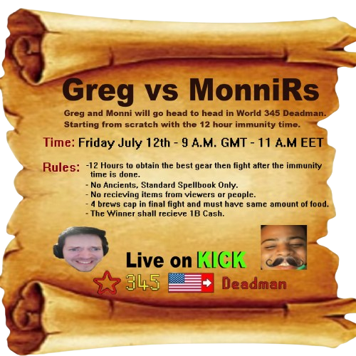 dmm practice against Greg, live kick.com/monnirs :)