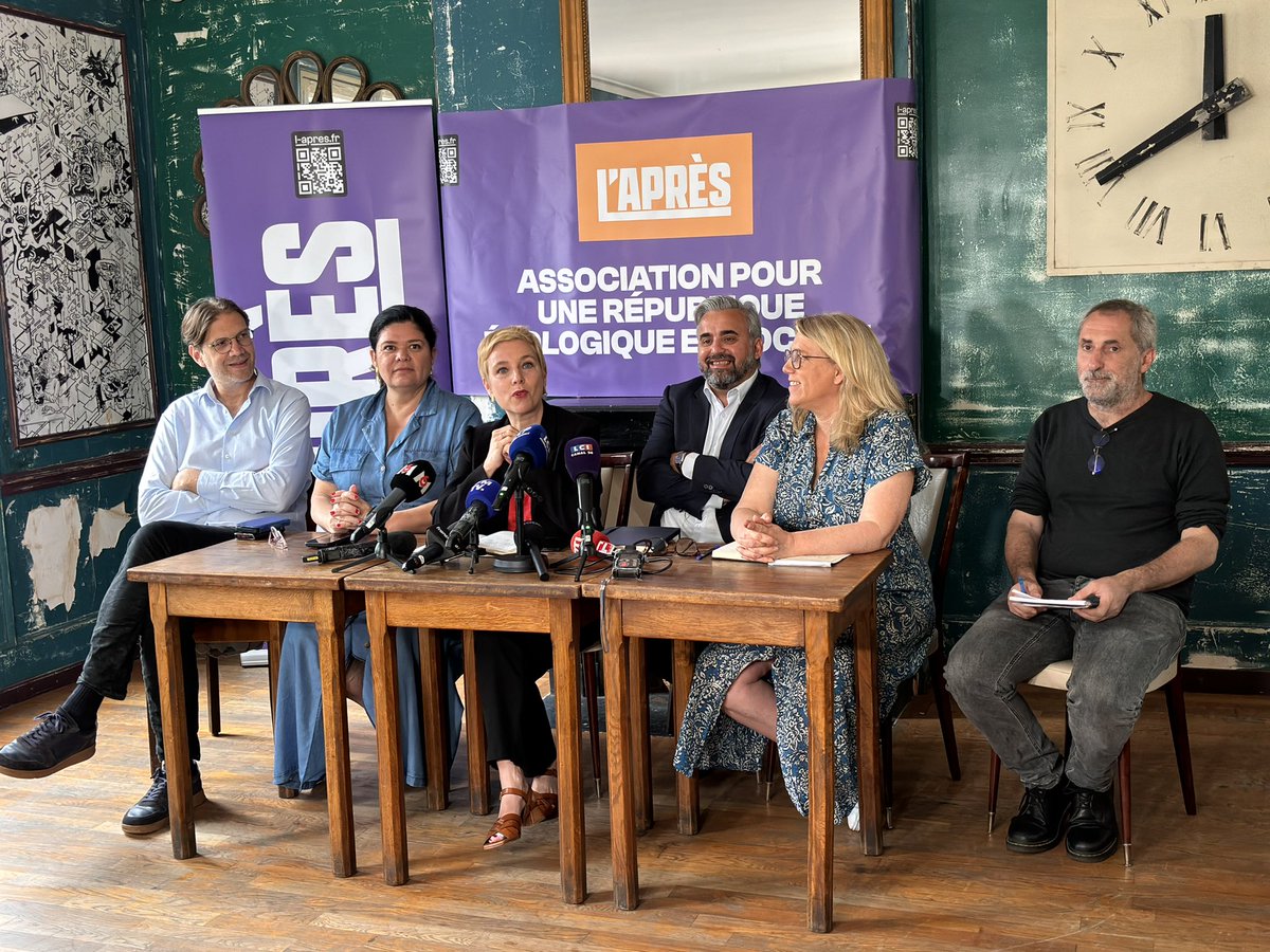 Apres_fr's tweet image. La conférence de presse de lancement de L’Après démarre avec Clementine Autain, Alexis Corbière, Raquel Garrido, Danielle Simonnet, Hendrik Davi et Olivier Madaule. 

Rdv dès à présent sur l-apres.fr