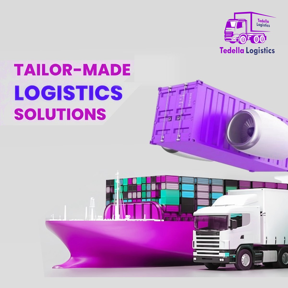 Tedellalogistic's tweet image. Discover the perfect fit for your logistics needs with Tedella Logistics! ✨

Experience the difference of personalized logistics with Tedella Logistics.

#TedellaLogistics #TailorMadeSolutions #CustomLogistics #PersonalizedService #LogisticsSolutions #CargoTransport