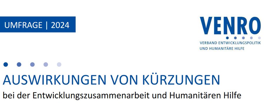 Die Sparpolitik der Bundesregierung gefährdet ganz konkret #Menschenrechte und #Demokratie weltweit. Unsere Umfrage zu den Auswirkungen der geplanten Kürzungen auf die zivilgesellschaftliche Auslandsarbeit finden Sie hier zum Download: venro.org/fileadmin/user… #LuftNachOben