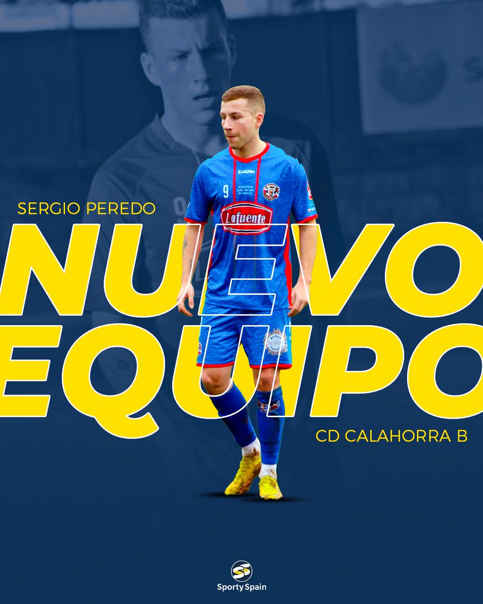SportySpain's tweet photo. OFICIAL‼️ | Nuestro delantero Sergio Peredo se convierte en nuevo jugador del @cdcalahorra B 🚀⚽️
#TeamSS #SportySpain #SergioPeredo #CDCalahorraB https://t.co/oBcjnzOf64