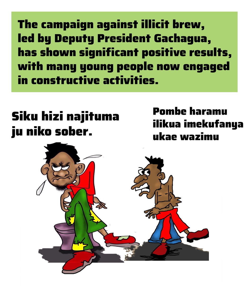mbuma_ke's tweet photo. The campaign against illict brew by Dp Rigathi Gachagua has shown significant positive results,with many young people now engaged in constructive activities. 
#ProtectOurYouth https://t.co/GtQqkGAoXw