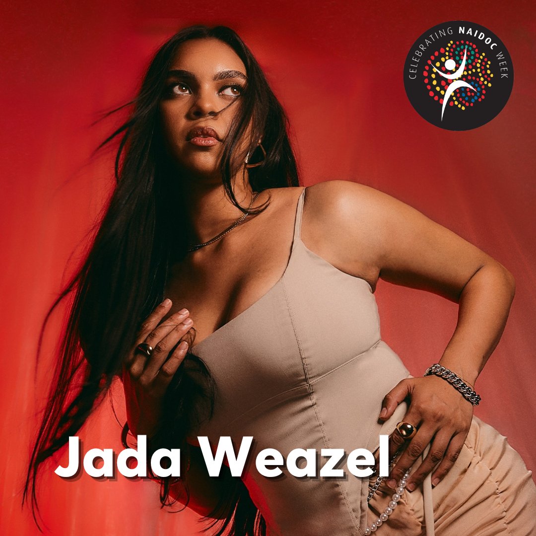 During #NAIDOC2024 we’re showcasing some of our favourite artists you should be listening to! 🖤💛❤️ 

<a href="/jadaweazel/">Jada Weazel</a> is an emerging R&amp;B and soul artist and her music, rich in depth and introspection, draws heavily on her Indigenous heritage and personal experiences.