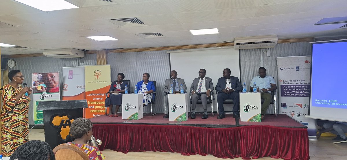 luksbirungi's tweet photo. "Malnutrition is a corruption issue," says @kiraboaggie the ED, @FRAUGANDA. 
Engaging discussions at the Post-Budget Dialogue on #NutritionFinancingUG 
💬💰
@CSBAGUGANDA @SKansabe https://t.co/GgOgPP0VX6