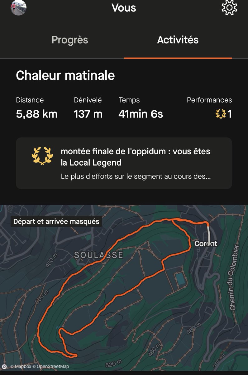 ouserkaf63's tweet photo. #run matinal. Il fait déjà trop chaud… je suis décidément une #runneuse d’hiver
#corent #auvergne #puydedome #trail #strava https://t.co/YOeTlfXlyM
