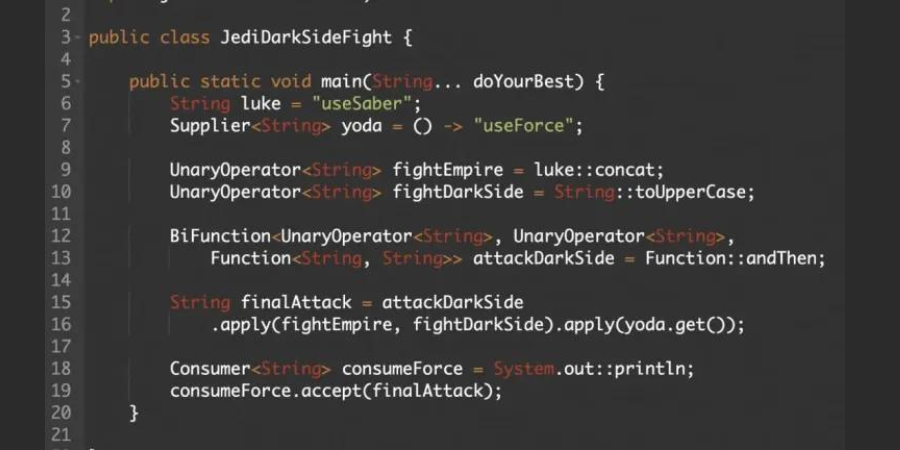 RafaDelNero's tweet image. Composing functions with lambda might come in handy when you need to execute multiple functions. Explore the UnaryOperator, Function, and BiFunction functional interfaces working in a composed way. 💻

🔗  bit.ly/4bI6tb5

#LambdaChallenge #JavaJedi