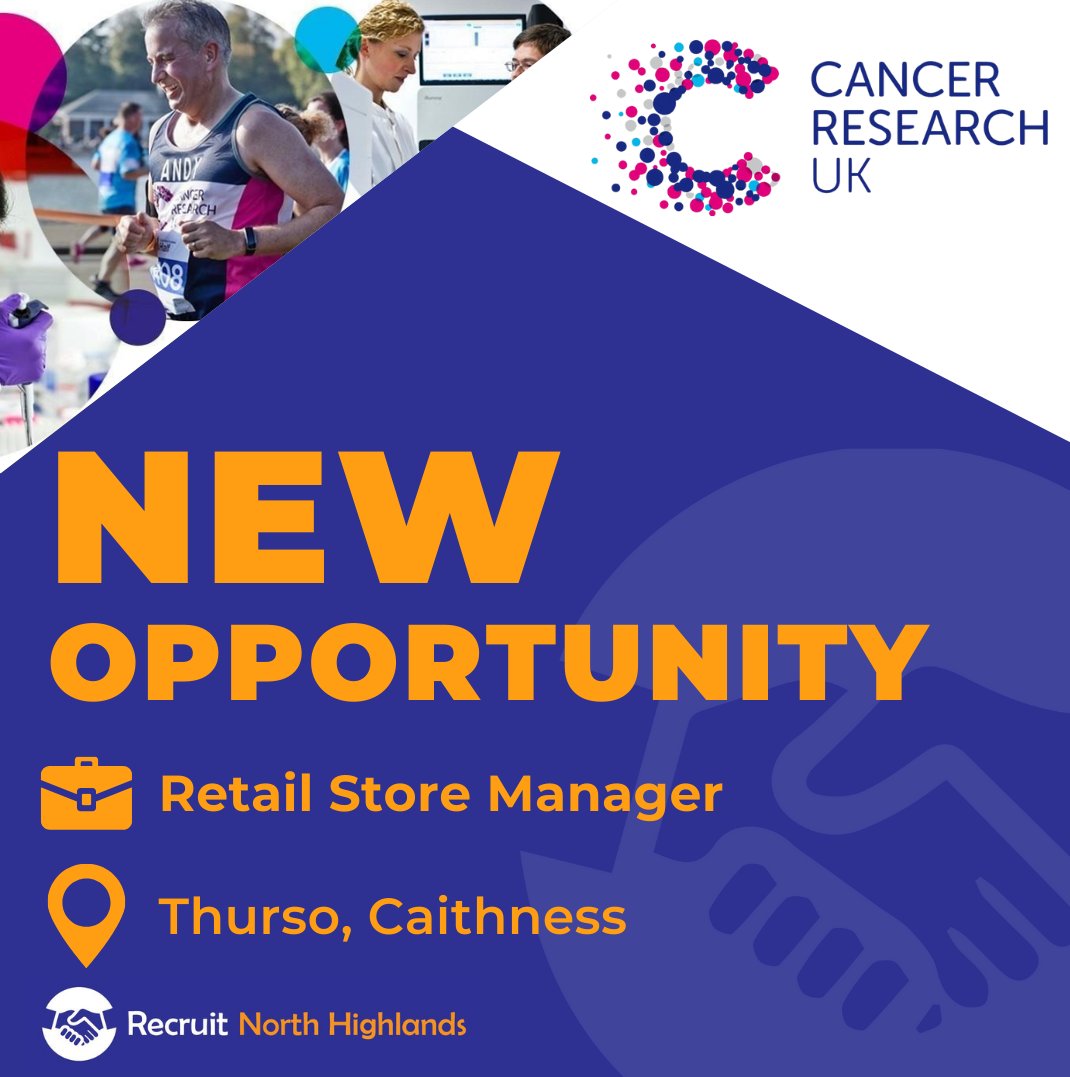 Recruit North Highlands (@recruit_nh) on Twitter photo β¨ Retail Store Manager π£ <a href="/CR_UK/">Cancer Research UK</a>
π Thurso
Are you a motivated leader with a passion e to make a difference? Cancer Research UK is recruiting for a Store Manager to join their Thurso Shop team.
π
Closing: 15.07.24
π§ For more info/to apply: ow.ly/frma50SzIP7 β¨ Retail Store Manager π£ <a href="/CR_UK/">Cancer Research UK</a>
π Thurso
Are you a motivated leader with a passion e to make a difference? Cancer Research UK is recruiting for a Store Manager to join their Thurso Shop team.
π
Closing: 15.07.24
π§ For more info/to apply: ow.ly/frma50SzIP7