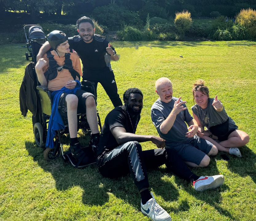🌞James and Andrew from Barrow-in-Furness recently enjoyed a local band performing in the park with staff members Shauna, Divine and Galib.

It was a perfect summer day with the sun shining, breeze blowing and birds singing. Let's hope there are many more days like this to come!