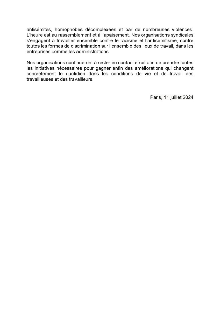 📣 Les exigences sociales doivent être entendues !

Communiqué intersyndical

🔗 Lire en ligne
tinyurl.com/4v77zuzf