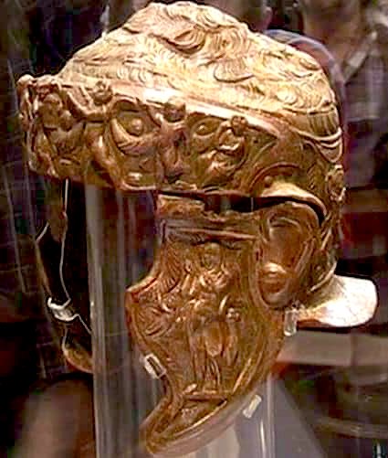 tatichamp's tweet photo. Thracian combat cavalry helmet from the 1st century AD
Christ, discovered during excavations in a mound
Pamuklia near the village of Brestovitsa , Bulgaria two years ago. https://t.co/H7TAzqTvHs