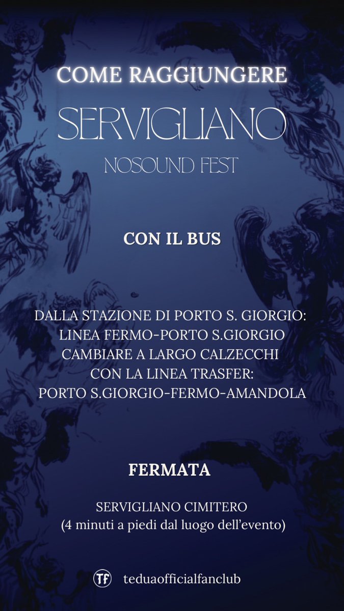 FanTedua's tweet photo. 📆 12 Luglio
📍 Servigliano, NoSound Fest https://t.co/HoM2GFXTxa