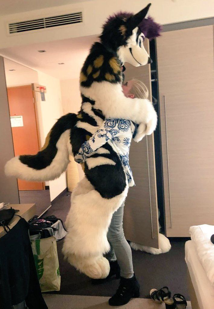 DexterDogy's tweet photo. It's #FursuitFriday, have you given your doggy boyfriend his uppies? https://t.co/NeXBvA9WgV