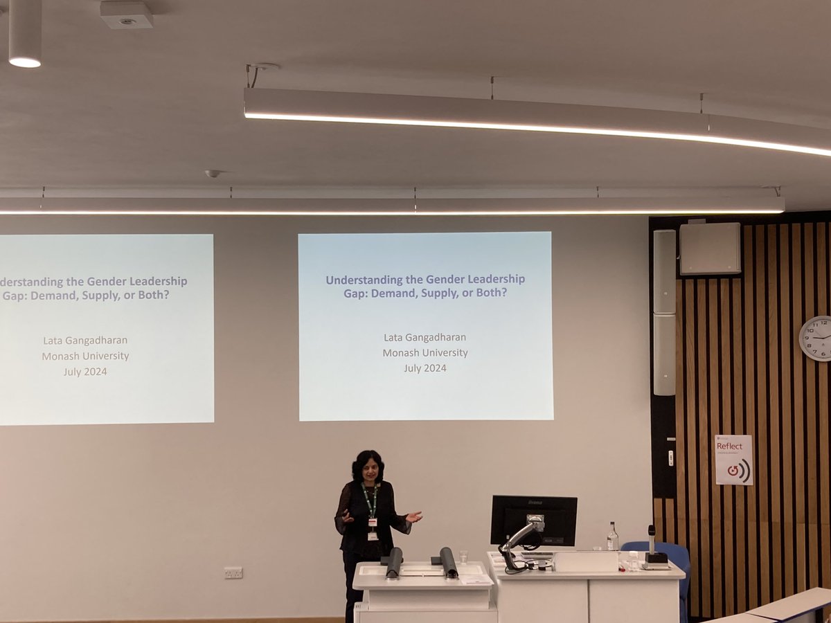Matteo M Galizzi (@matteo_galizzi) on Twitter photo Fabio Tufano introducing Lata Gangadharan <a href="/MonashUni/">Monash University</a> & President Elect of <a href="/EcScienceAssoc/">Economic Science Association</a> for her keynote lecture on ‘understanding the gender leadership gap’ at BEE UK first conference of behavioural & experimental economists based in the UK Fabio Tufano introducing Lata Gangadharan <a href="/MonashUni/">Monash University</a> & President Elect of <a href="/EcScienceAssoc/">Economic Science Association</a> for her keynote lecture on ‘understanding the gender leadership gap’ at BEE UK first conference of behavioural & experimental economists based in the UK