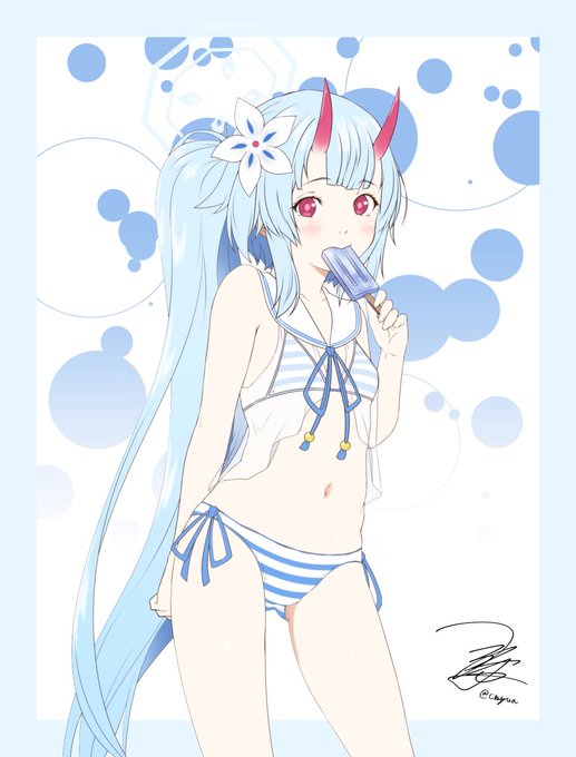 シグレさんの他で推してるチセさん。水着引けたので記念らくがき。
今年初めてガリガリくんを買った先日、開封数分後で即アスファルトに喰われた。やはりあずきバーしか勝たん
#ブルアカ 