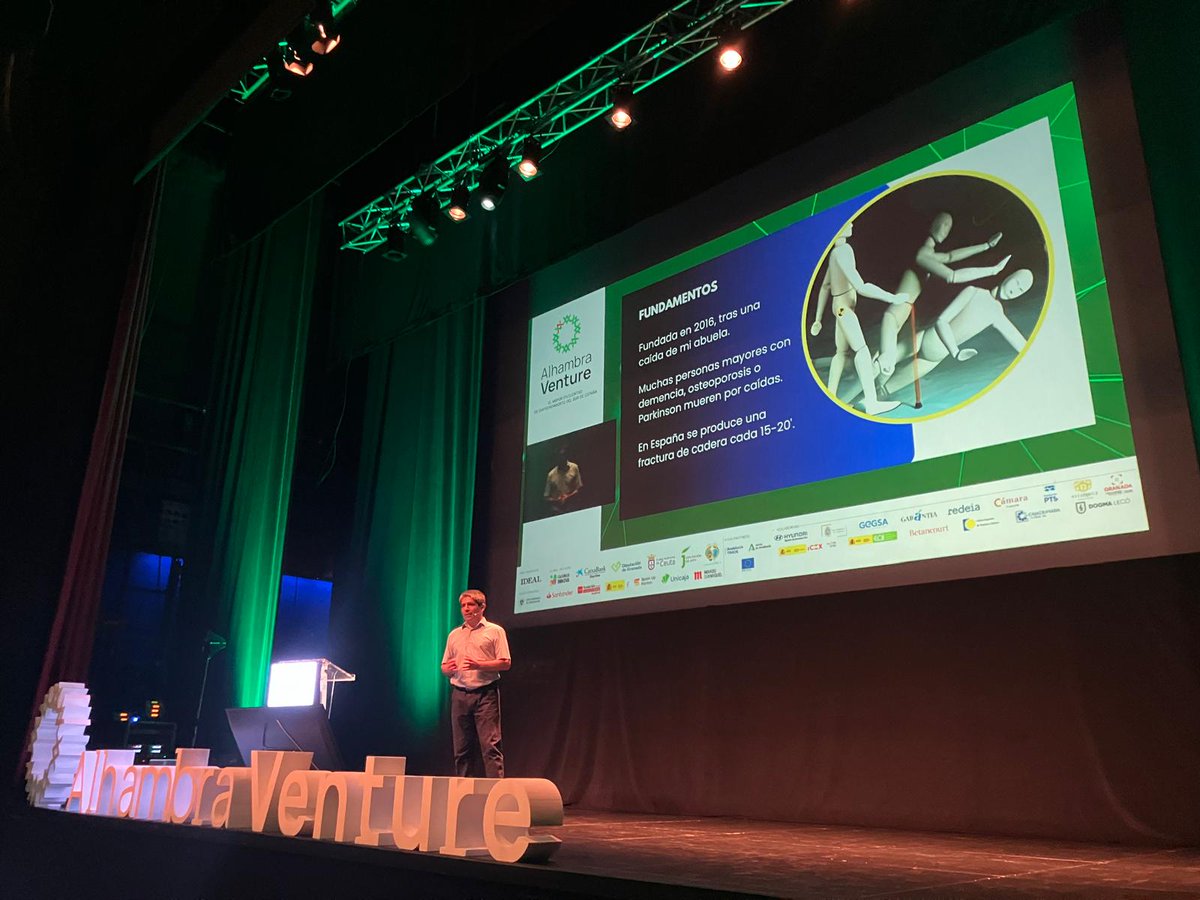 <a href="/AlhambraVenture/">Alhambra Venture</a> <a href="/lnunezmuller/">Lourdes Núñez-Müller</a> Es el turno de #PROTTECH, con un cinturón que amortigua el impacto en la cadera en caso de caída, vigila y alerta automáticamente a personas mayores o con riesgo de caída 🧓

#SomosGranadaSalud <a href="/AlhambraVenture/">Alhambra Venture</a>