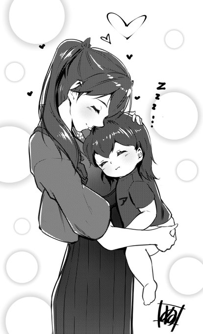 バブ時代の赤城を抱く鳳翔さん描きました。 