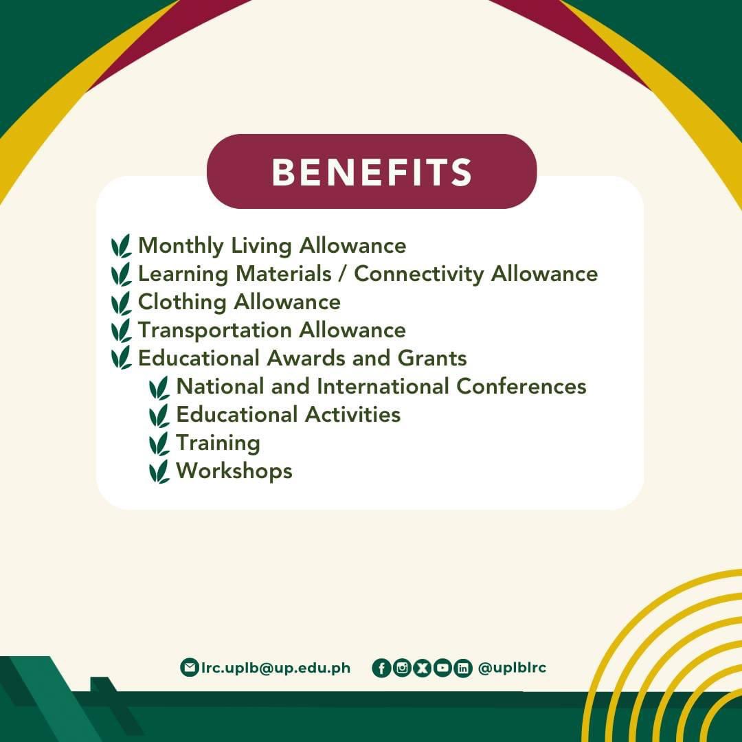 yelenaplays's tweet photo. 📢 BATCH 2 ng Agricultural and Rural Development Scholarship (ARDS) Plus+ Program! ✨

#UPLB #Scholarship #Agriculture #RuralDevelopment #scholarshipopportunity https://t.co/IWmY6IeoWz
