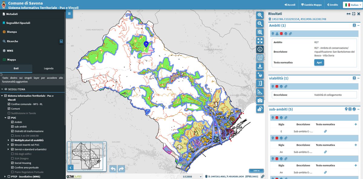 Anche il Comune di #Savona utilizza #QGIS e #G3WSUITE per la pubblicazione dei propri strumenti di gestione territoriale!
sit.comune.savona.it/it/map/sit_puc/
g3wsuite.it