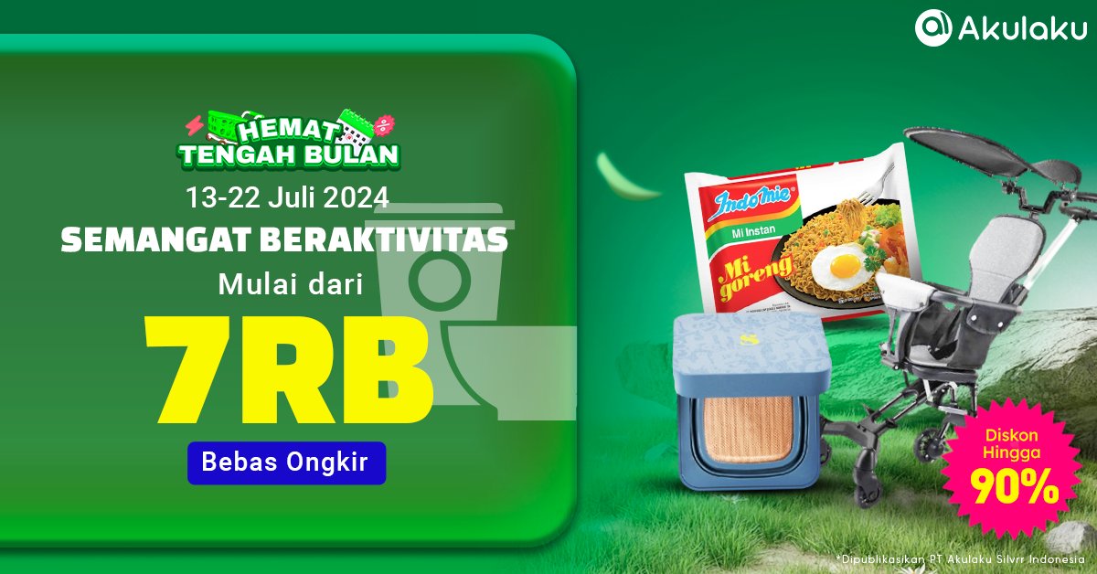 akulakuID's tweet photo. Liat harganya makin SEMANGAT😱
Klik link in https://t.co/2JKuJDBqW5 buruan serbu sekarang MULAI DARI 7RB PLUS DISKON HINGGA 90%🛒
#AkulakuIndonesia #HidupLebihBaik #SemangatBeraktivitas #PromoMakeup #KebutuhanDapur https://t.co/3AphUfZ8Ce
