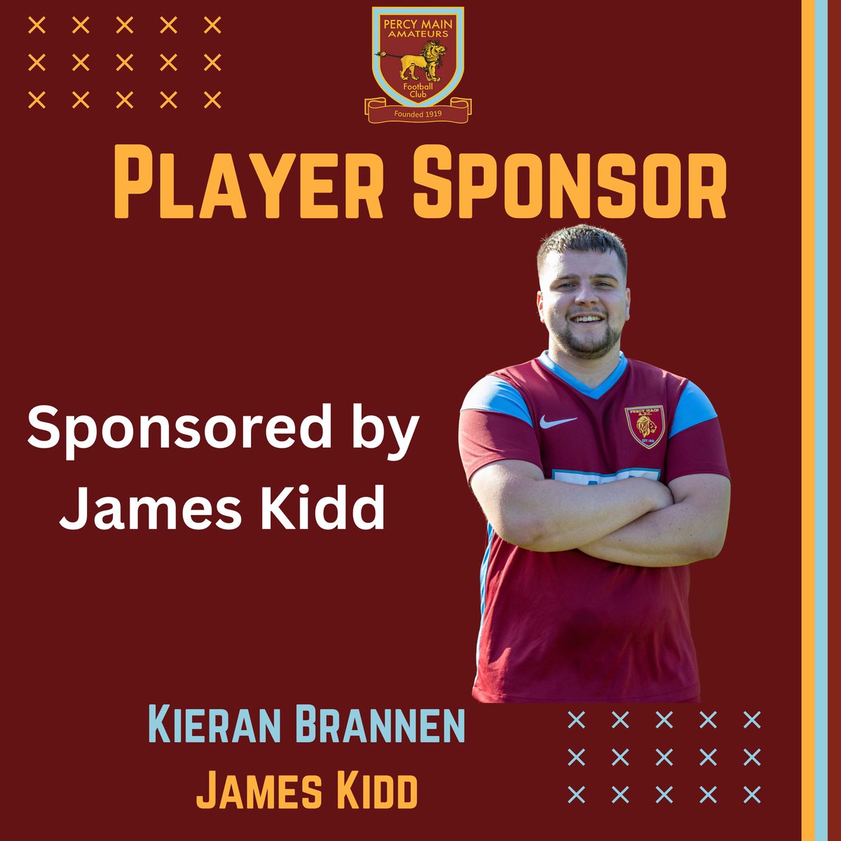 Percy Main AFC (@percymainafc) on Twitter photo Player Sponsorships flowing in now.
Next up we have the man who has a goal of the season contender in pre season <a href="/kieranbrannen4/">kieran brannen</a>
Sponsored by one of the Percy faithful James Kidd. Thank you James for your sponsorship Player Sponsorships flowing in now.
Next up we have the man who has a goal of the season contender in pre season <a href="/kieranbrannen4/">kieran brannen</a>
Sponsored by one of the Percy faithful James Kidd. Thank you James for your sponsorship