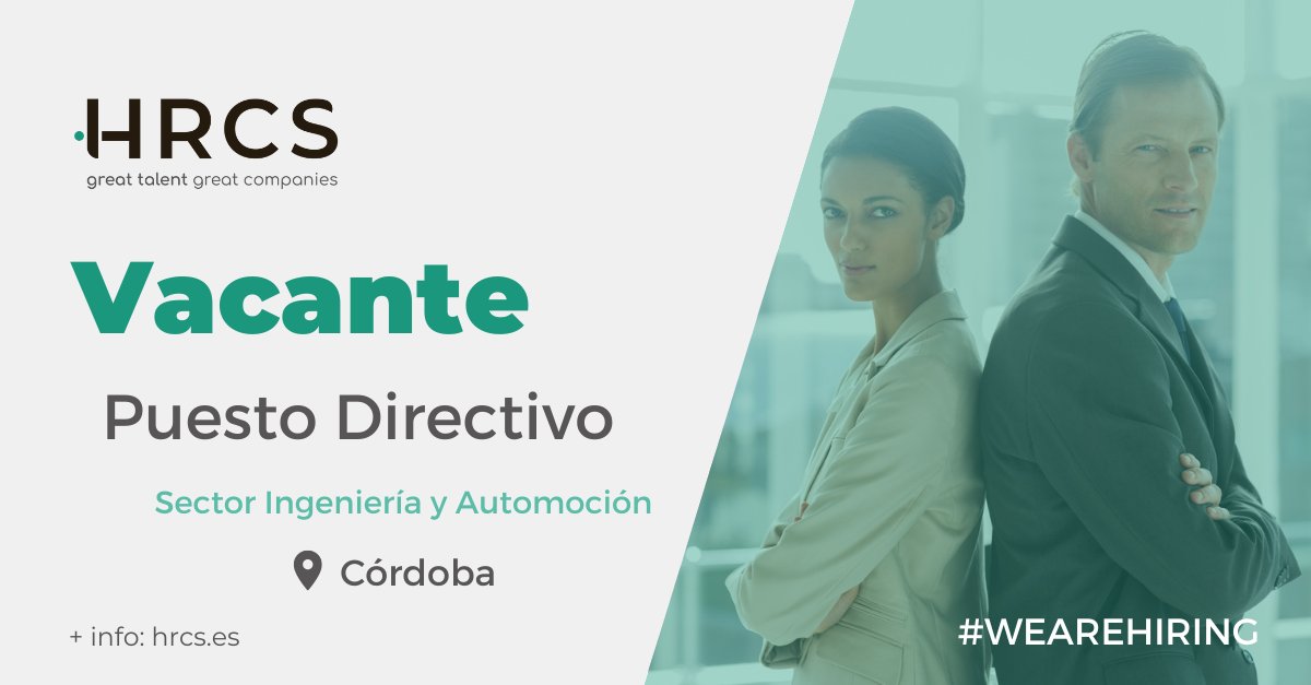 📢 Oferta de empleo

Desde #HRCS buscamos a un/a 𝗗𝗶𝗿𝗲𝗰𝘁𝗼𝗿/𝗮 𝗱𝗲 𝗳𝗮́𝗯𝗿𝗶𝗰𝗮 para importante empresa de fabricación y montaje con su sede en #Córdoba.

¿Quieres saber más sobre esta oferta❓Entra aquí y envíanos tu CV ➡️hrcs.talentclue.com/es/node/108967…

#HRCS #HiringCórdoba