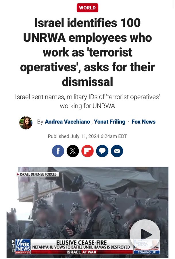 IsraelinLatvia's tweet photo. Esam identificējuši 100 UNRWA darbiniekus, kuri ir teroristi.

@UNRWA, vai ir kāds komentārs?

🔗https://t.co/UNj8vxg7bo https://t.co/UommRH0mBM