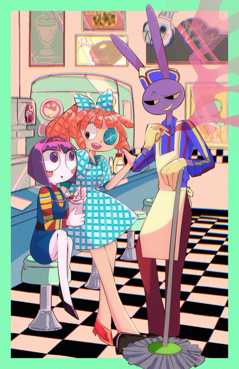 #TheAmazingDigitalCircus
 #TADC  #jax  #Pomni  #ragatha
アメリカンダイナー 🍔🥞！

american diner🍔🥞！