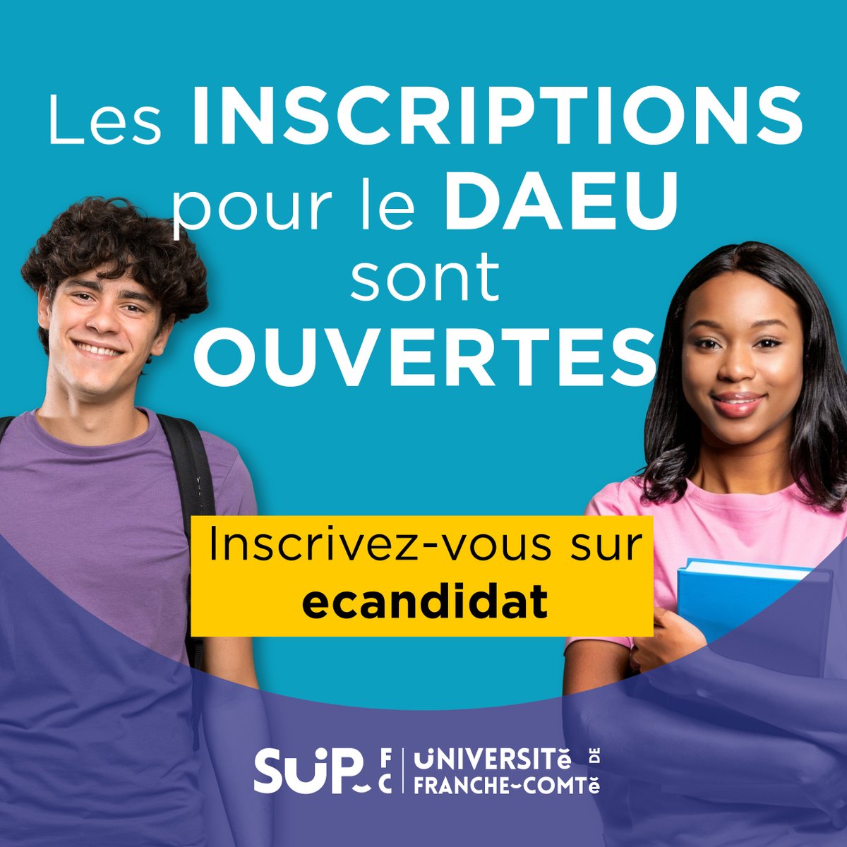 Les inscriptions pour le DAEU sont ouvertes sur ecandidat .
 La réunion de rentrée aura lieu le mercredi 4 en visio et en présentiel.