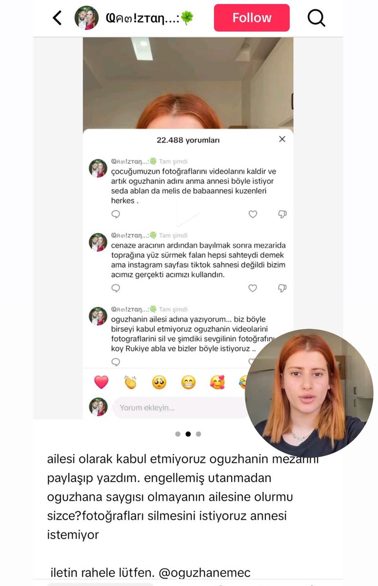 AstroDedikodu's tweet photo. Çocuğun ailesinin rahele yazdıklarına bakın.. her şeyi silmesini istemişler https://t.co/nykNNcXsnm