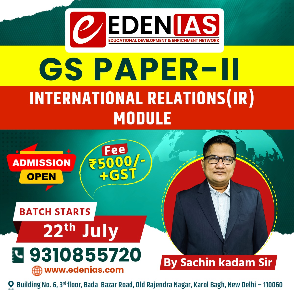 Team_EDENIAS's tweet photo. Are you a UPSC aspirant looking to master the International Relations (IR) module for GS Paper-II? Look no further than EDEN IAS, one of the best IAS coaching institutes in Delhi.
#UPSC2024 #Edenias #upsc #ias #upscaspirants #ifs #upsctopper #lbsnaa #govtexam #iastopper #student https://t.co/7EpolTLWOX