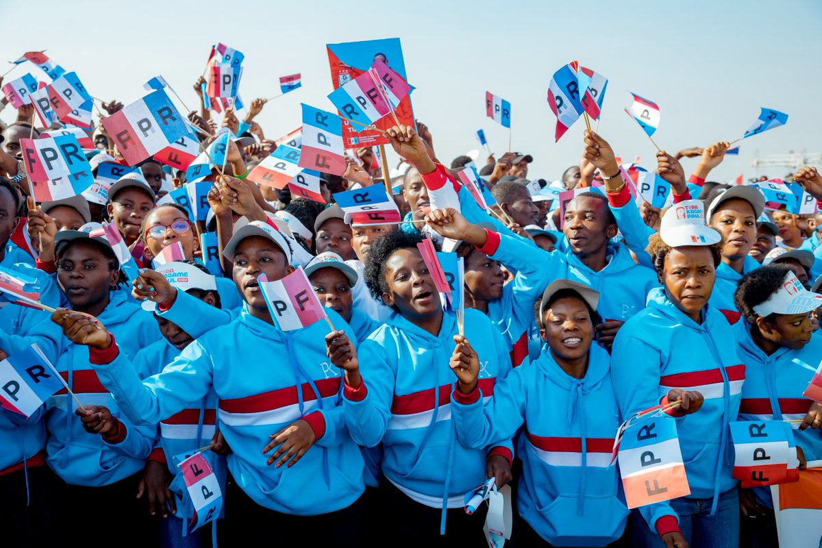 rpfinkotanyi's tweet image. Chairman Kagame returns to Kigali for his campaign rally at the Bumbogo site in Gasabo District, with over 300,000 supporters in attendance. Follow live as he engages with his supporters from across the City of Kigali.

Link: youtube.com/live/iqgqk0ORu…