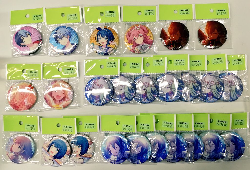 入荷情報】 プロジェクトセカイ グリッター缶バッジ まとめて入荷しま