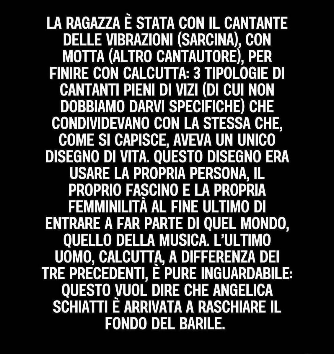 stanzaselvaggia's tweet photo. Questi i contenuti pubblicati dal pregiudicato che fa i giri (pagato profumatamente) nei salotti Rai accolto da conduttrici varie come un simpatico pazzerello. O che ancora oggi viene ripreso dalle principali testate nazionali come fonte o personaggio di una qualche rilevanza oltre il penale. Amico di Morgan, con cui è al telefono da ieri per poi pubblicare i suoi sfoghi (“il giudice ora lo fanno incazzare, mi darà ragione”). Per la cronaca, chissà chi gli gira queste informazioni che dovrebbero delegittimare giornalista e vittima ovviamente utilizzando la vita privata e facendole passare da tossiche, mignotte o entrambe le cose. (naturalmente sarà ri-denunciato)
