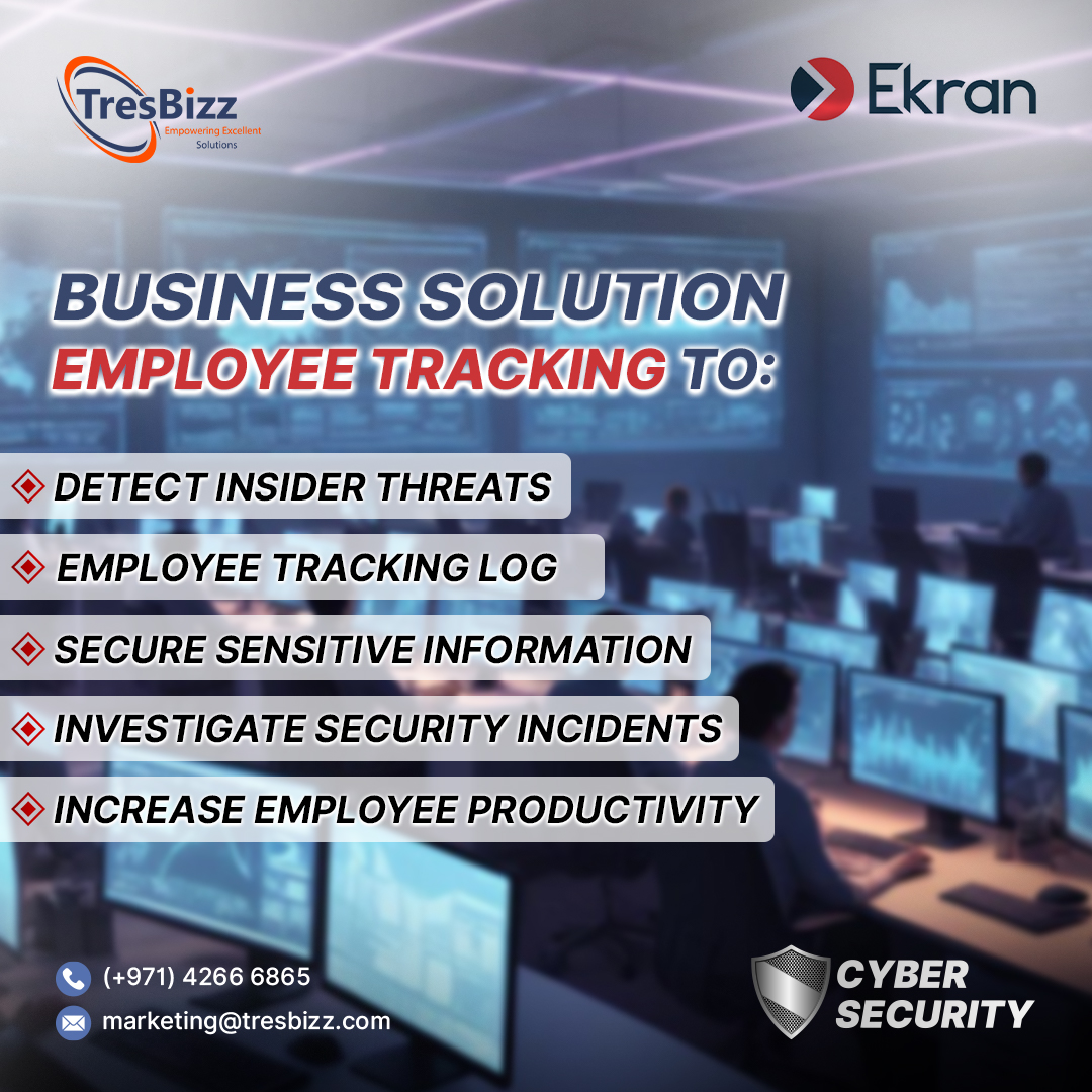 TresbizzUAE's tweet image. Empower your organization by tracking employee activity to:
1️⃣ Secure sensitive information
2️⃣ Detect insider threats
3️⃣ Boost employee productivity
4️⃣ Investigate security incidents

 #tresbizz #computerequipment #requisitestrading #requisites #dubai #ekran