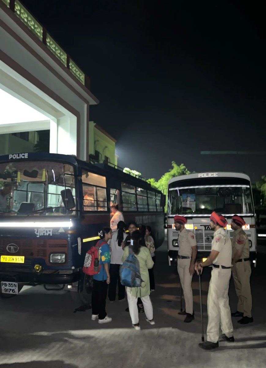 BainsNirbhai's tweet photo. Future doctors of India face danger to life. Students ushered to safety by Pathankot Police as threats and violence from White Medical College management attain new peaks.
 #savedoctors #doctorlivesmatter #boycottWMC @nsui @NSUIPunjab @INCIndia @PMOIndia @IMAIndiaOrg @NMC_IND https://t.co/lzwaX8p5oY