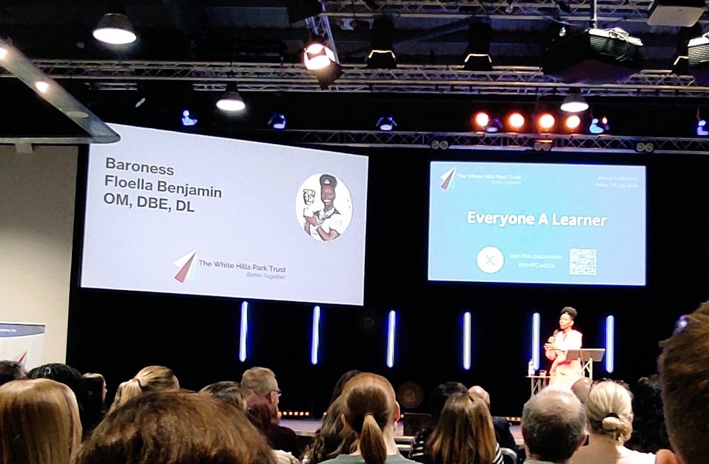 WHP Trust (@whptrust) on Twitter photo A huge welcome to our fabulous keynote speaker today, Baroness <a href="/FloellaBenjamin/">Floella Benjamin</a>!
How many of our staff grew up listening to her stories on #playschool?!
#WHPConf24 A huge welcome to our fabulous keynote speaker today, Baroness <a href="/FloellaBenjamin/">Floella Benjamin</a>!
How many of our staff grew up listening to her stories on #playschool?!
#WHPConf24