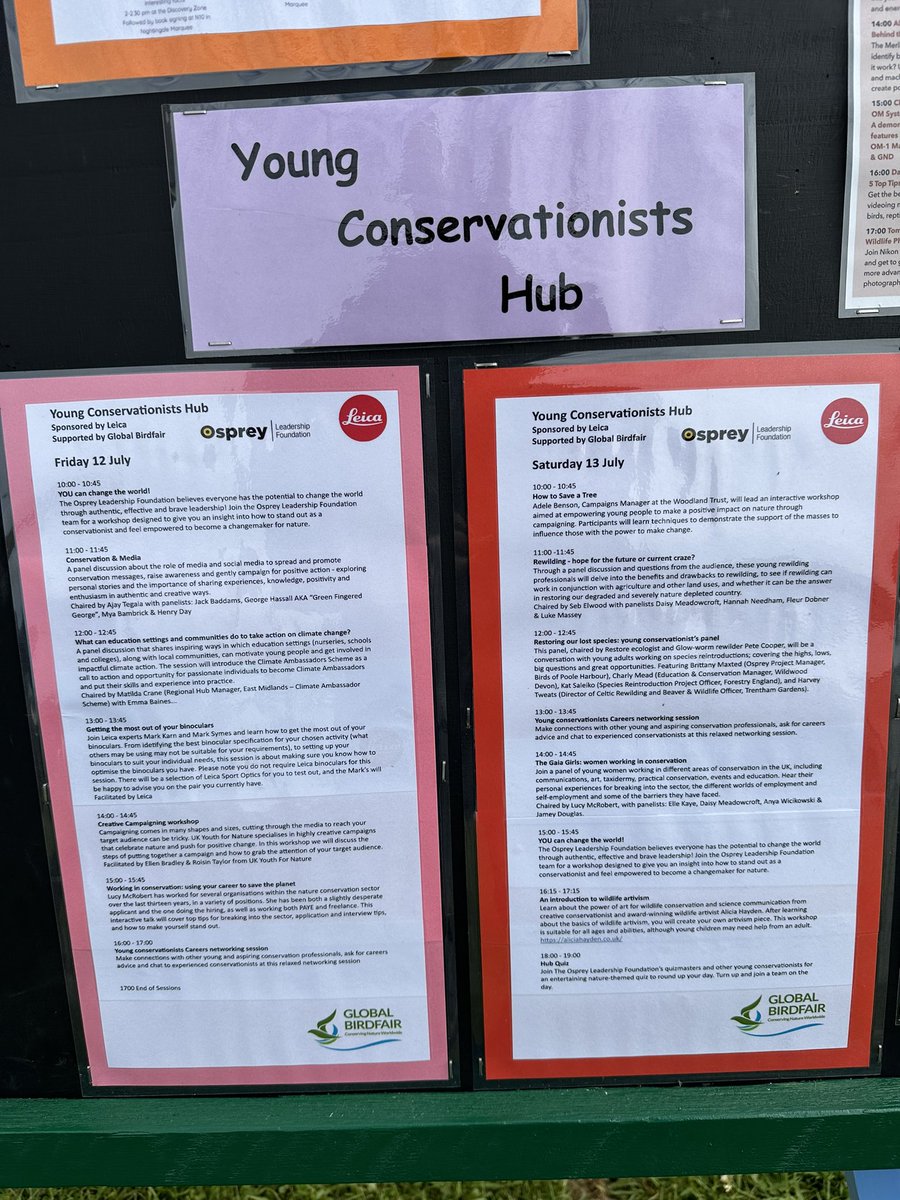 OakhamWeather's tweet image. Off to global birdfair today.  Big shout out to @ospreylf  and the great work they do.  Fantastic programme of talks lined up at the young conservationists hub.