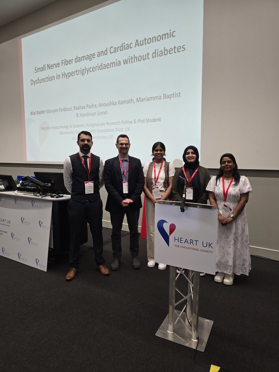 Our team have been busy presenting at <a href="/heartukcharity/">HEART UK</a> conference this week
#lipids #heartuk #neuropathy #diabetes #triglycerides