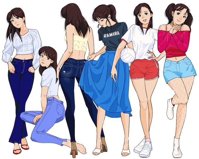 衣装設定。微妙にキャラ修正。 